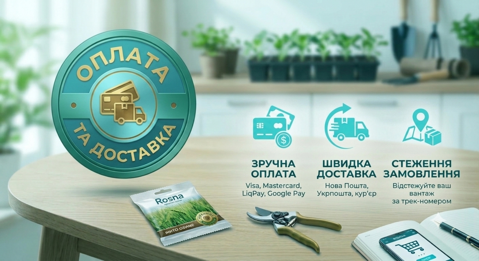 Умови оплати і доставки